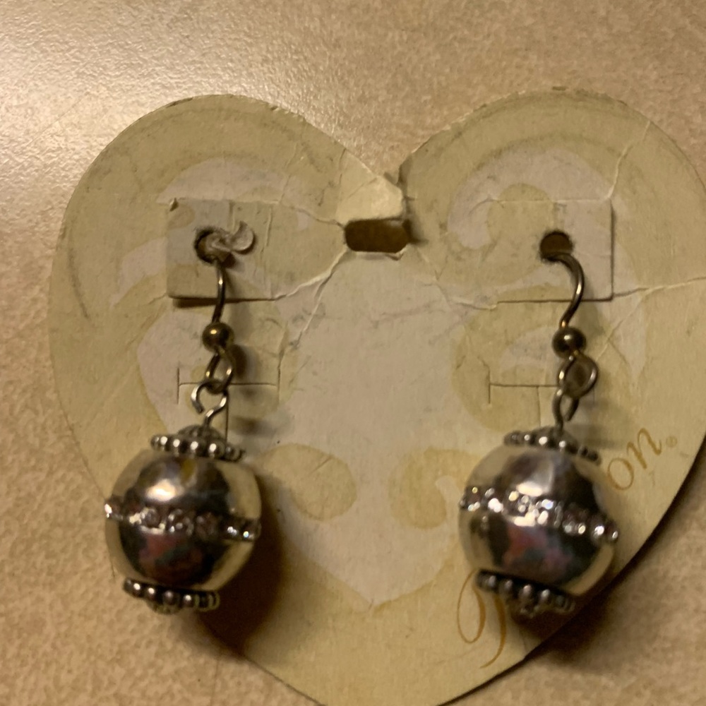 Brighton Earrings Brand New. The balls are interchangeable. In the earrings